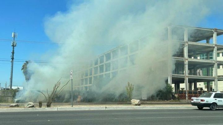 (VIDEO) Descartan afectaciones tras incendio junto a hospital privado en Hermosillo