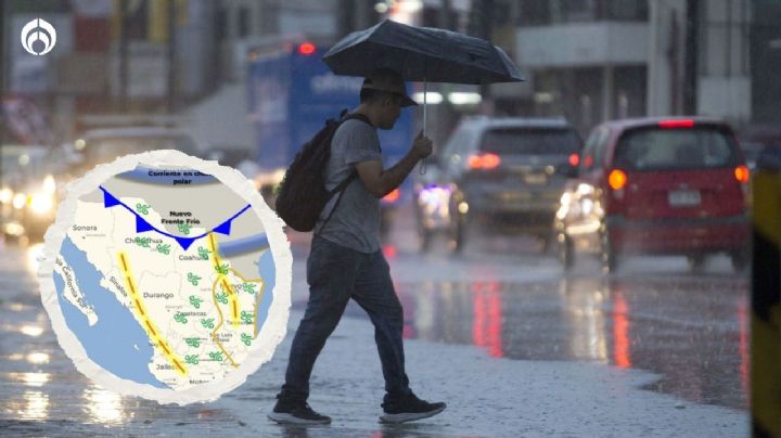 Frente frío 5 ‘acecha’ a México con lluvias y vientos fuertes en estos estados