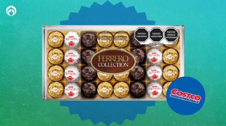 Costco vende más baratos los chocolates Ferrero de 32 piezas; surtido de Rocher, Raffaello y Londnoir