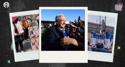 (VIDEOS) Le arman ‘pachangón’ a AMLO en el Zócalo... él anda en Sonora