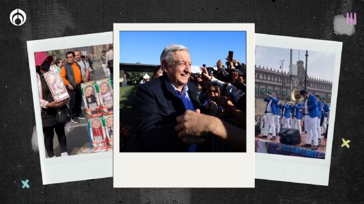 (VIDEOS) Le arman ‘pachangón’ a AMLO en el Zócalo... él anda en Sonora