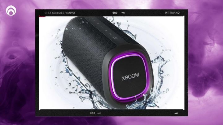 Coppel remata bocina portátil LG XBOOM GO resistente al agua y con batería de hasta 18 horas