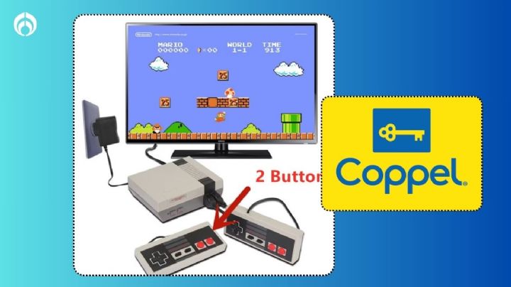 Coppel remata consola de Nintendo retro para jugar Super Mario Bros y 620 juegos más