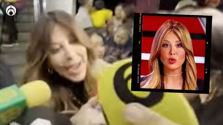 Myrka Dellanos se deja caer al piso del aeropuerto para no hablar con la prensa (VIDEO)