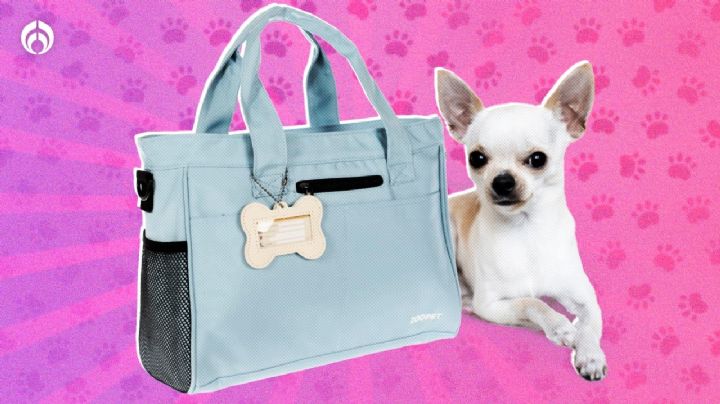 Liverpool remata mochila para perritos; es grande e incluye dos platos