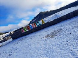 (FOTOS) Tormenta invernal cubre de blanco Durango