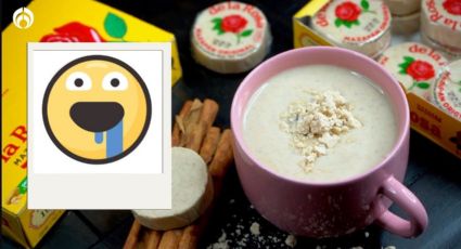 Truco para hacer atole de mazapán de la Rosa con un sabor exquisito y especito