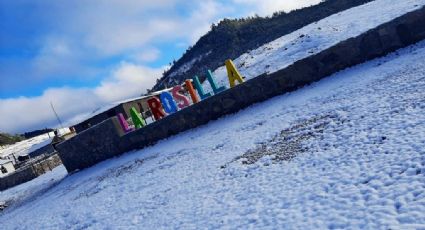 (FOTOS) Tormenta invernal cubre de blanco Durango