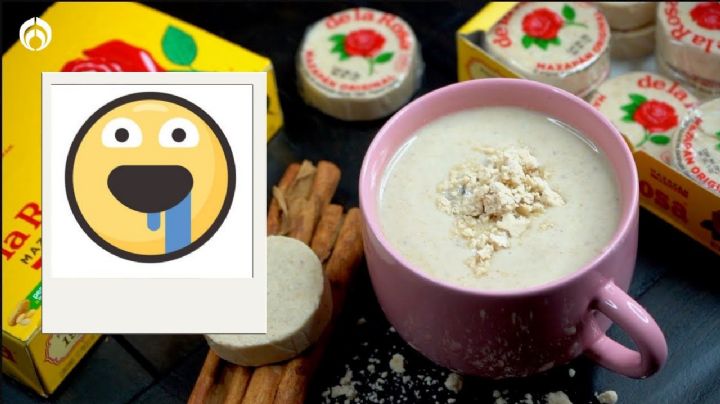 Truco para hacer atole de mazapán de la Rosa con un sabor exquisito y especito