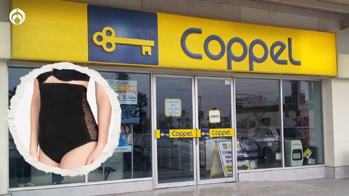 Coppel remata elegante faja negra con encaje y ultra compresión por menos de 200 pesos