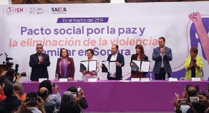 Firman pacto contra la violencia familiar en Sonora