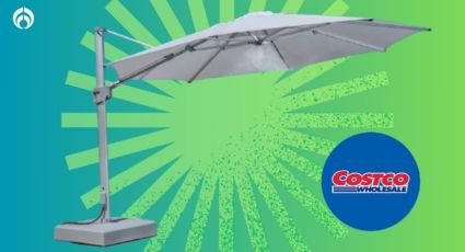 Costco remata elegante carpa de 4 metros con rociador integrado para disfrutar el clima al exterior