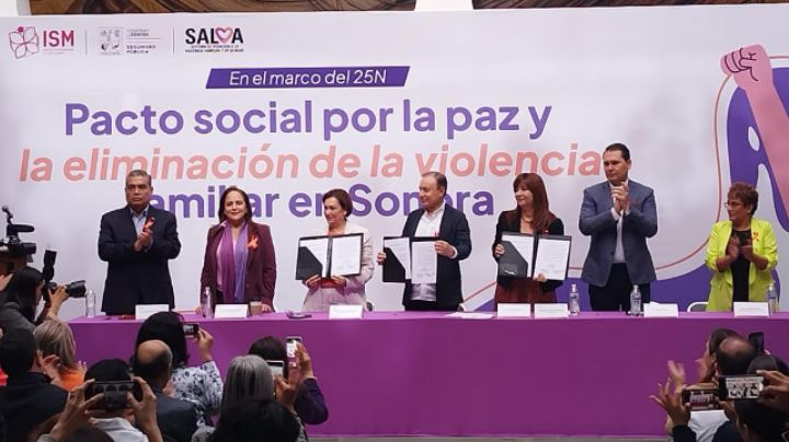 Firman pacto contra la violencia familiar en Sonora