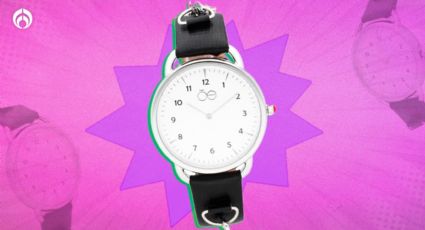 Liverpool rebaja a mitad de precio reloj CLOE negro para un look casual o formal