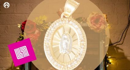 Liverpool vende baratísima medalla de la Virgen de Guadalupe de oro 14K ovalada con zirconias