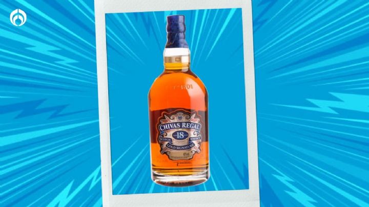 Bodega Aurrera remata el whisky de lujo Chivas Regal 18 de 1.75 l, el mejor escocés mezclado