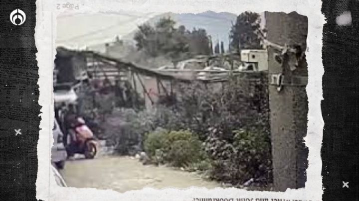 VIDEO: momento exacto del colapso del puente que une a Neza y Chimalhuacán