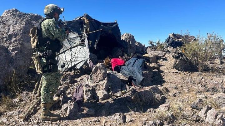 Destruye SEDENA campamentos “hechizos” de sicarios en Caborca