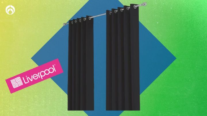 Liverpool aplica descuentote en elegantes cortinas black-out con acabado mate ideales para la sala