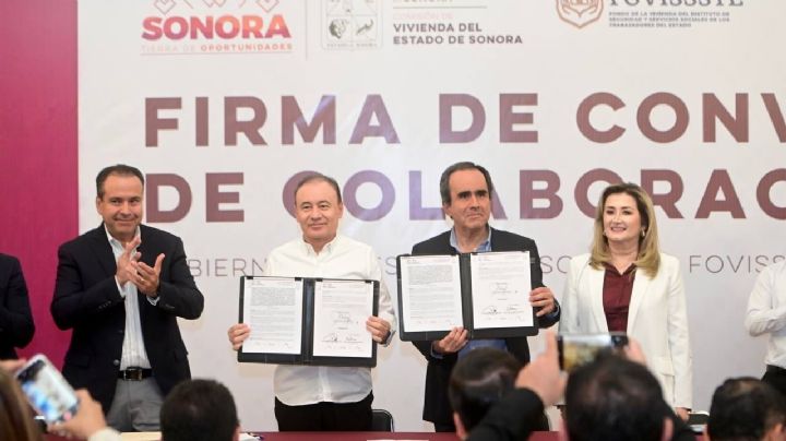 Alfonso Durazo firma convenio para facilitar acceso a vivienda