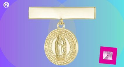 Liverpool remata hermoso pin de la Virgen de Guadalupe dorado hecho de plata 925