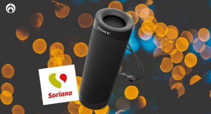 Soriana deja a precio regalado bocina Sony completamente portátil con cubierta antipolvo