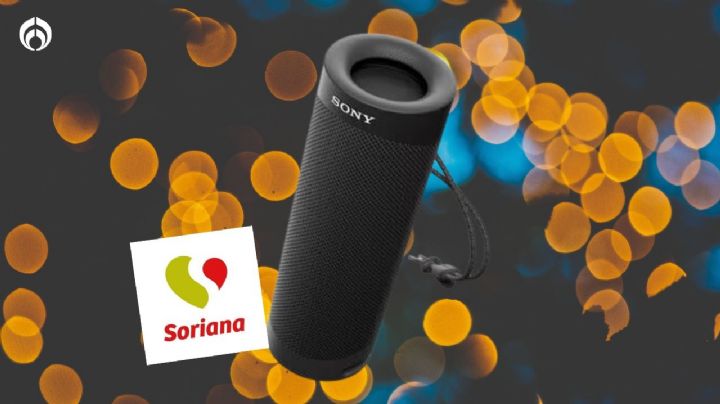 Soriana deja a precio regalado bocina Sony completamente portátil con cubierta antipolvo