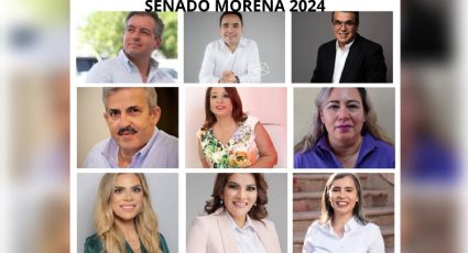 Buscan 9 la candidatura de Morena al Senado