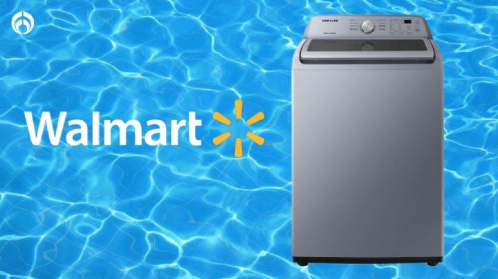 Walmart lanza ofertón en lavadora Samsung de 20 kilos que ahorra agua y es ideal para cobertores