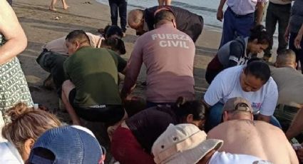 Sujeto bajo la influencia del alcohol finge ahogarse en playa Chachalacas, Veracruz