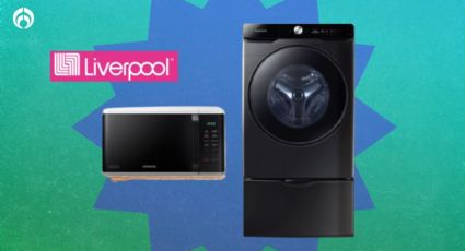 Liverpool remata lavasecadora Samsung con función AirBedding y ¡regala horno de microondas!