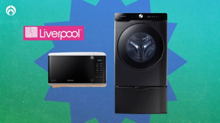 Liverpool remata lavasecadora Samsung con función AirBedding y ¡regala horno de microondas!