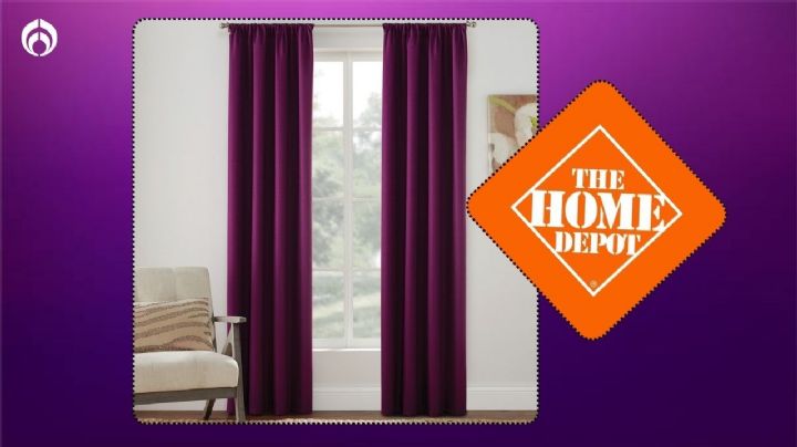 Home Depot puso en descuento estas elegantes cortinas color morado que también son blackout