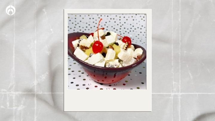 Truco para hacer la ensalada de manzana más deliciosa con la crema con menos grasa, según Profeco