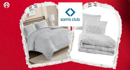 Sam's Club rebaja fino edredón matriqueen de 3 piezas, ¡como de hotel 5 estrellas!