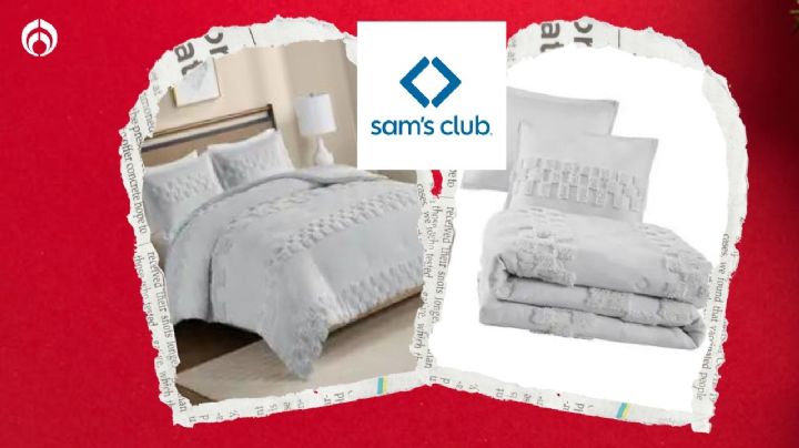 Sam's Club rebaja fino edredón matriqueen de 3 piezas, ¡como de hotel 5 estrellas!