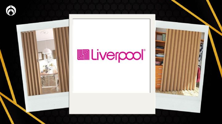 Liverpool aplica descuentote a puerta plegable PVC grande color madera fácil de instalar