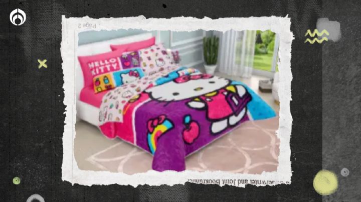 Sam´s Club lanza ofertón en set de edrecolcha reversible de Hello Kitty ideal para días fríos