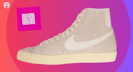 Liverpool rebaja tenis Nike Blazer Mid de gamuza beige con tracción duradera y ajuste ideal