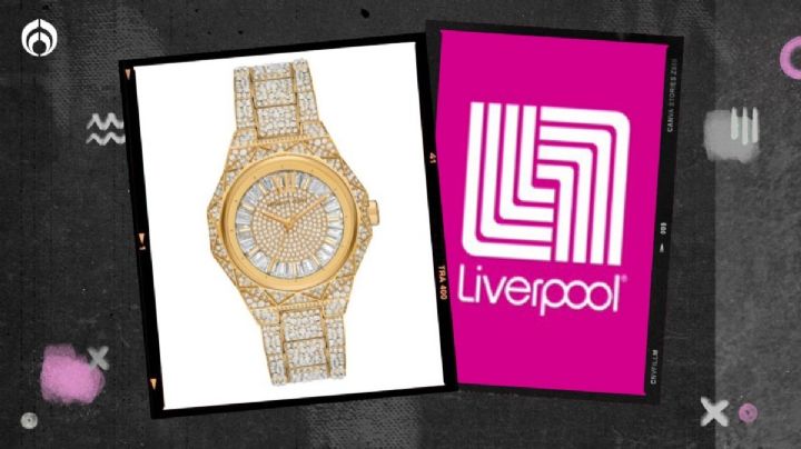 Liverpool vende baratísimo reloj Michael Kors para mujer lleno de cristales y lujosas piedras