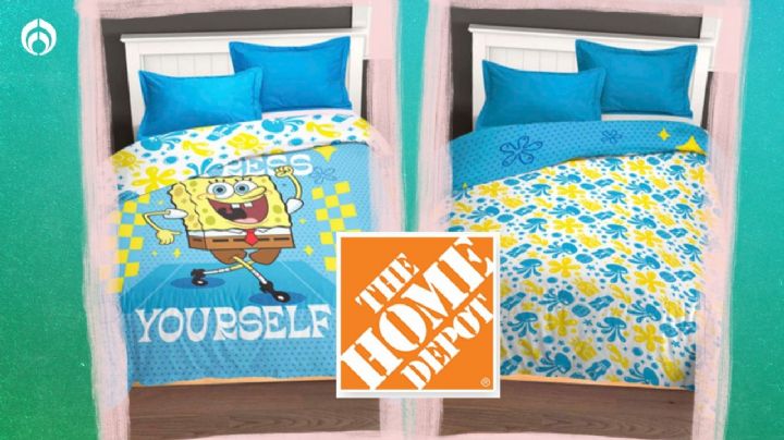 Home Depot deja baratísimo calientito edredón de Bob Esponja con doble vista