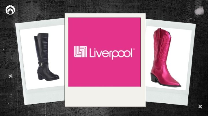 Liverpool: botas altas para el invierno que cuestan menos de mil pesos