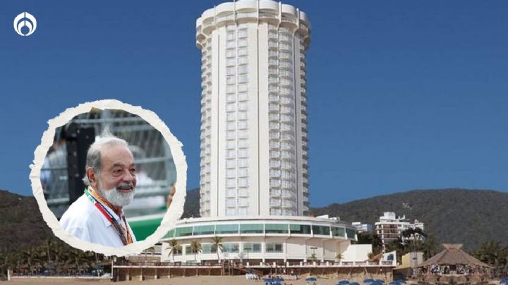 Esta es la playa de Acapulco donde está el hotel de Carlos Slim