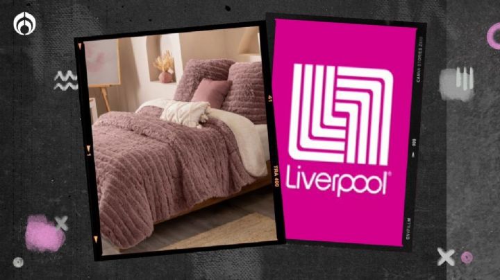 Liverpool remata ‘baratísimo’ cobertor con exterior de peluche ultrasuave e interior de felpa cálida