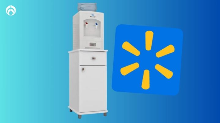 Walmart rebaja práctico porta garrafón que además sirve como gabinete para guardar trastes