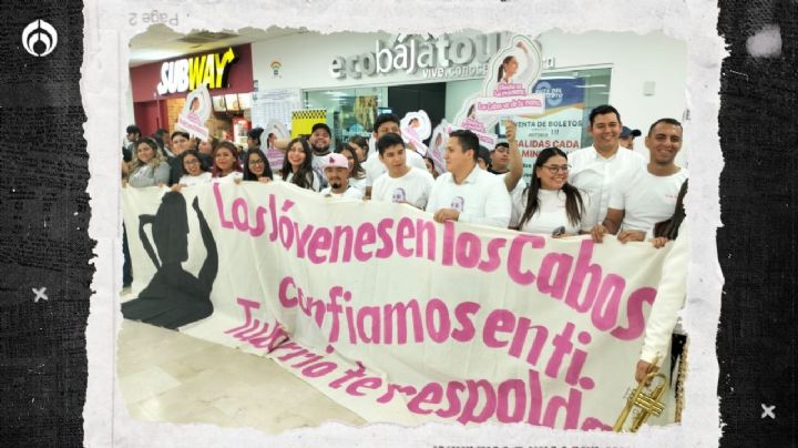 'Tu barrio te respalda': Jóvenes dan calurosa bienvenida a Sheinbaum en BCS