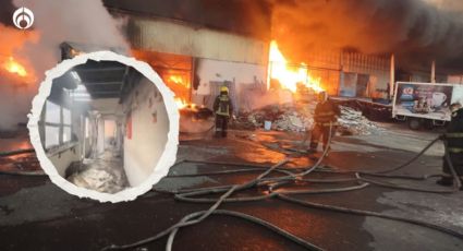 (VIDEO) Fuego 'devora' fábrica de galletas en Puebla; hay autos calcinados