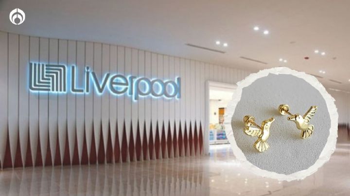 Liverpool hace oferta a elegantes aretes de oro sólido de 10 kilates