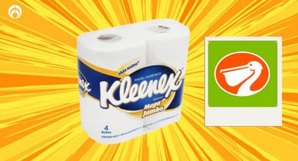 La Comer vende baratísimo el papel de baño Kleenex con casi 400 hojas dobles por rollo