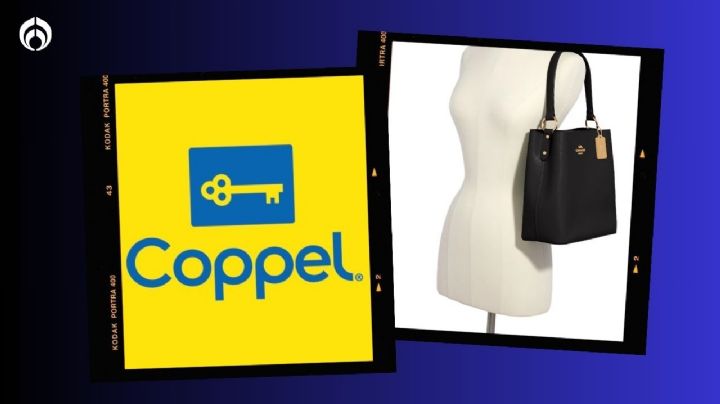 Coppel rebaja más de mil pesos a esta bolsa Coach en color negro que es super elegante